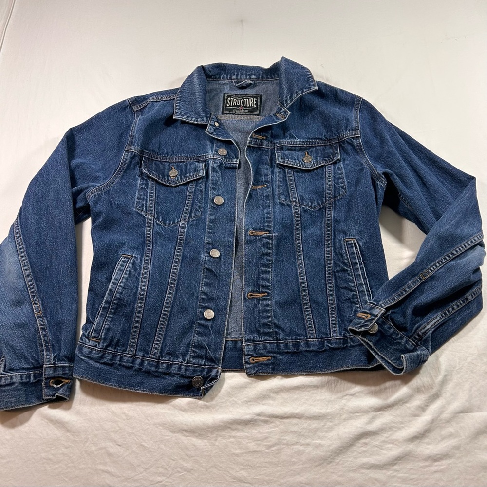 Structure Classic Blue Denim Jacket - Picture 6 of 10